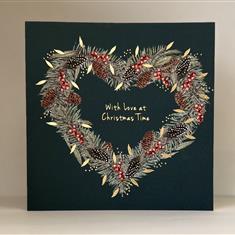 With love at Christmas time Gift Card