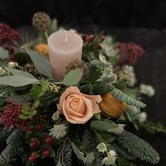 Rustic Christmas Table Center