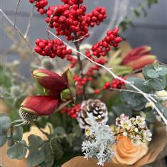 Winter Mix Wrapped Bouquet