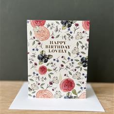 Happy Birthday Lovely Gift Card