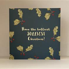 Holly Christmas card 