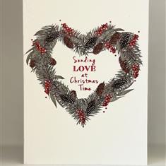 Mini Sending love at Christmas  Card