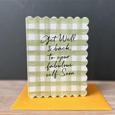 Get Well Gingham Gift Card