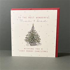 Most Wonderful Mum &amp; Dad Christmas Card